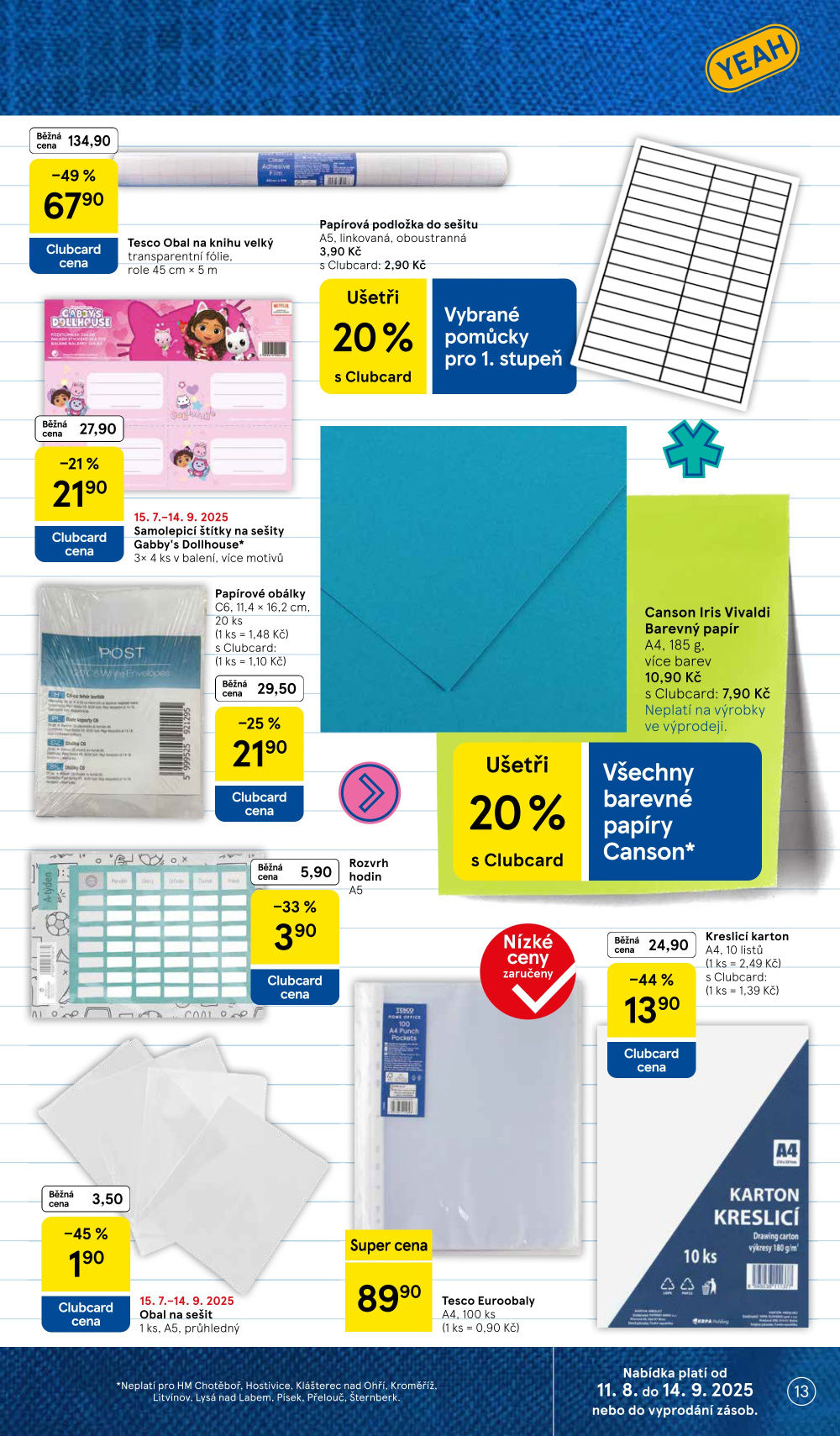 Leták Tesco leták - Zpátky do školy - strana 13