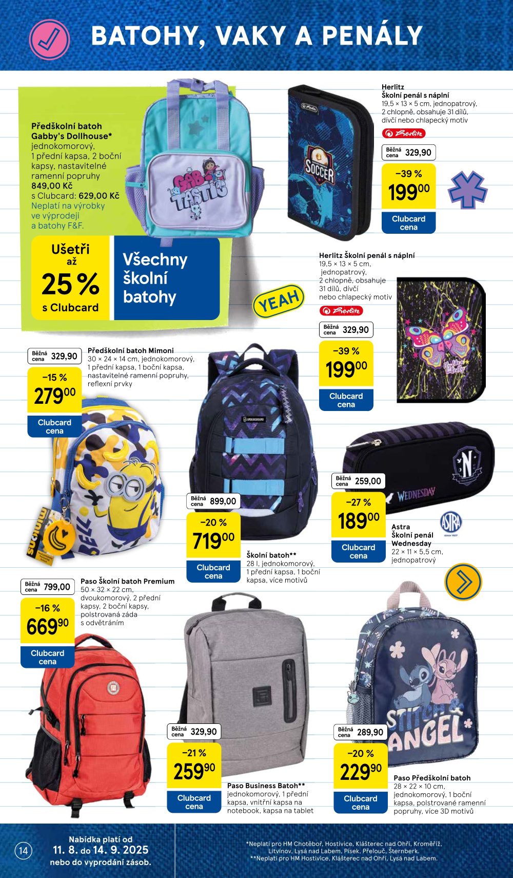 Leták Tesco leták - Zpátky do školy - strana 14