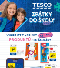 Akční leták Tesco  - Zpátky do školy