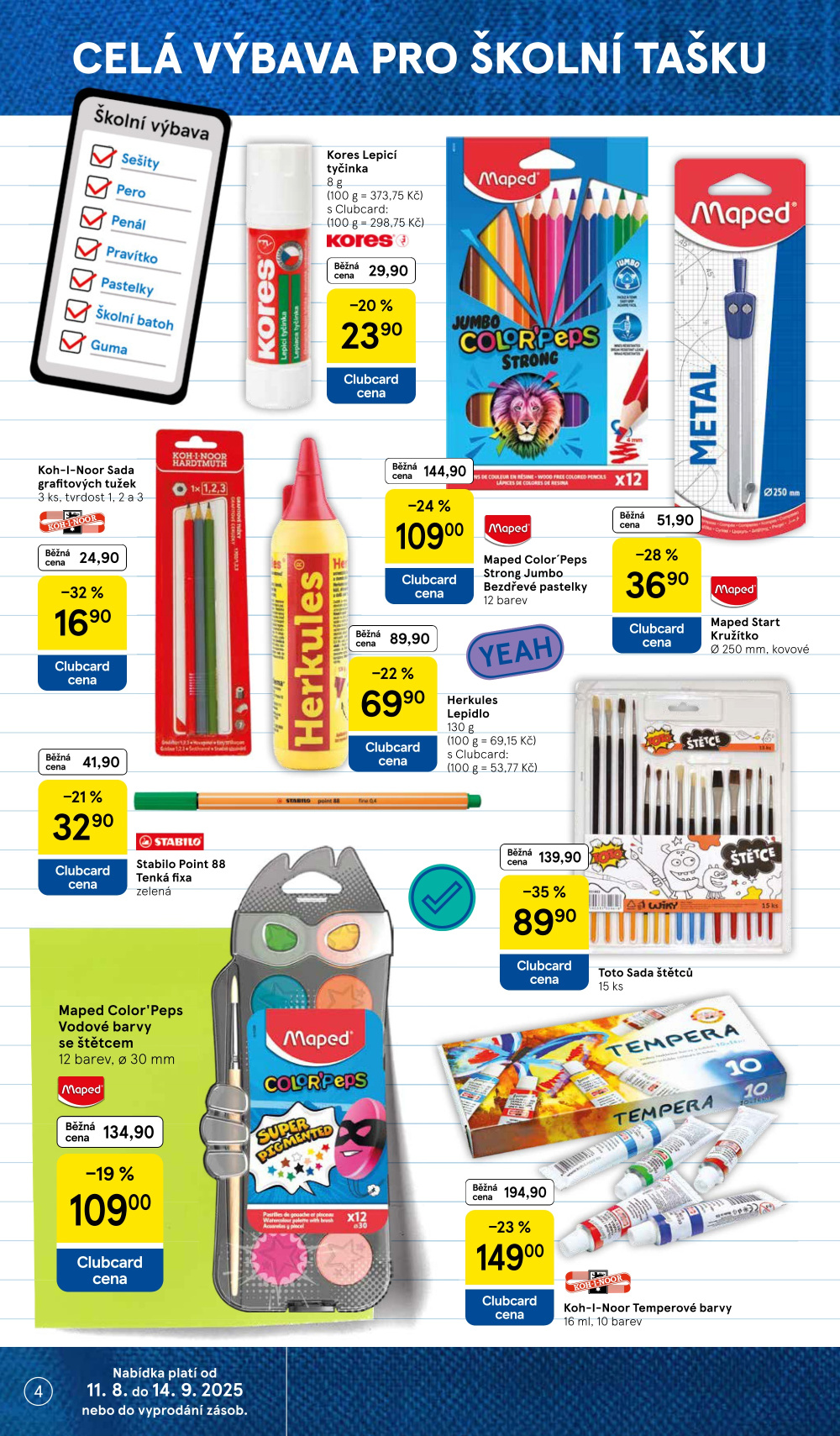 Leták Tesco leták - Zpátky do školy - strana 4