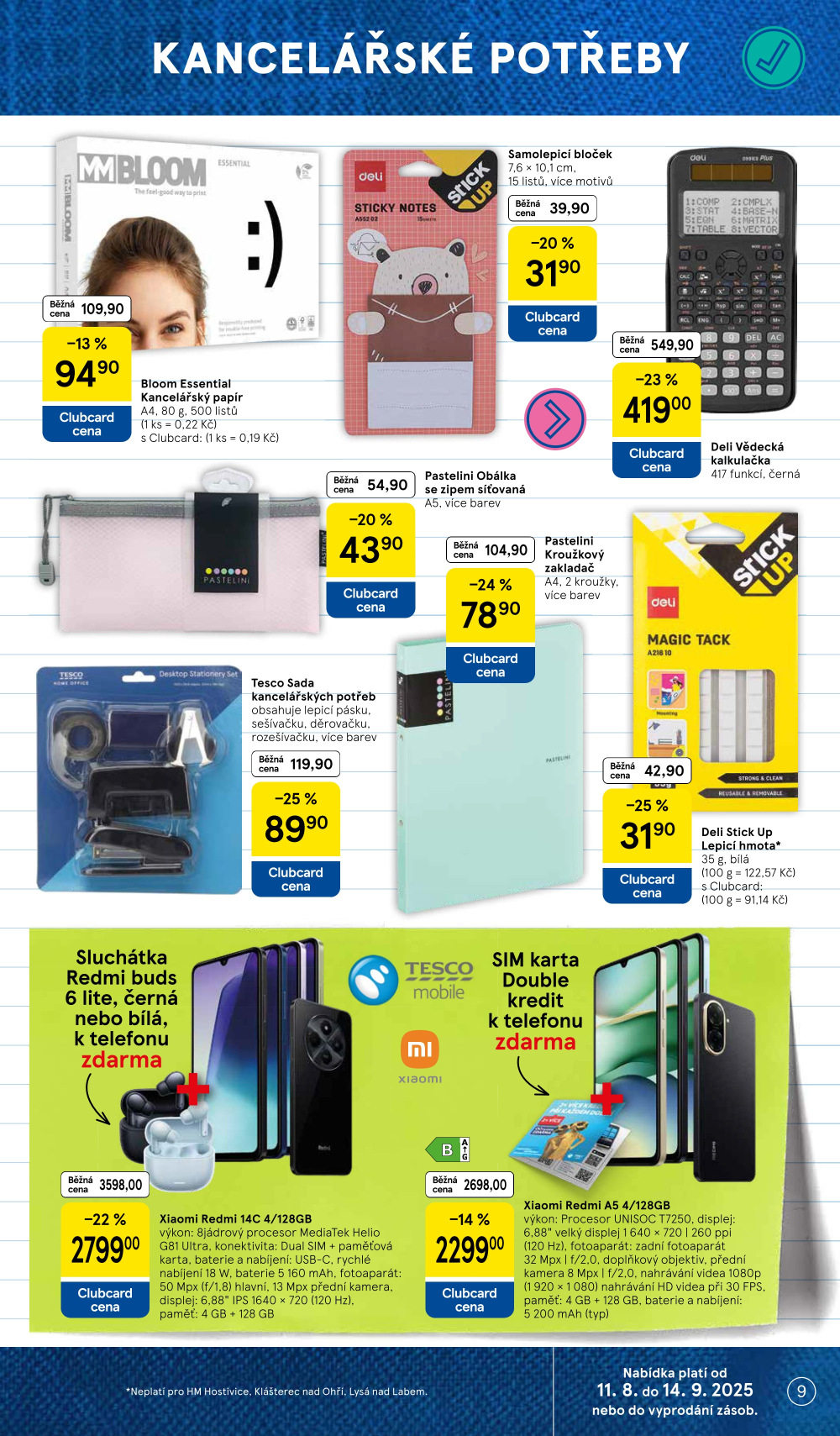 Leták Tesco leták - Zpátky do školy - strana 9
