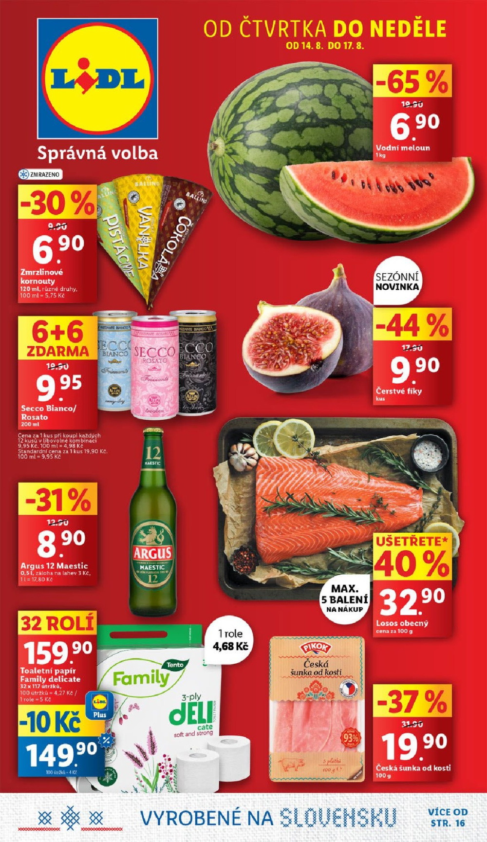 Leták Lidl leták od čtvrtka - Vyrobené na Slovensku - strana 1