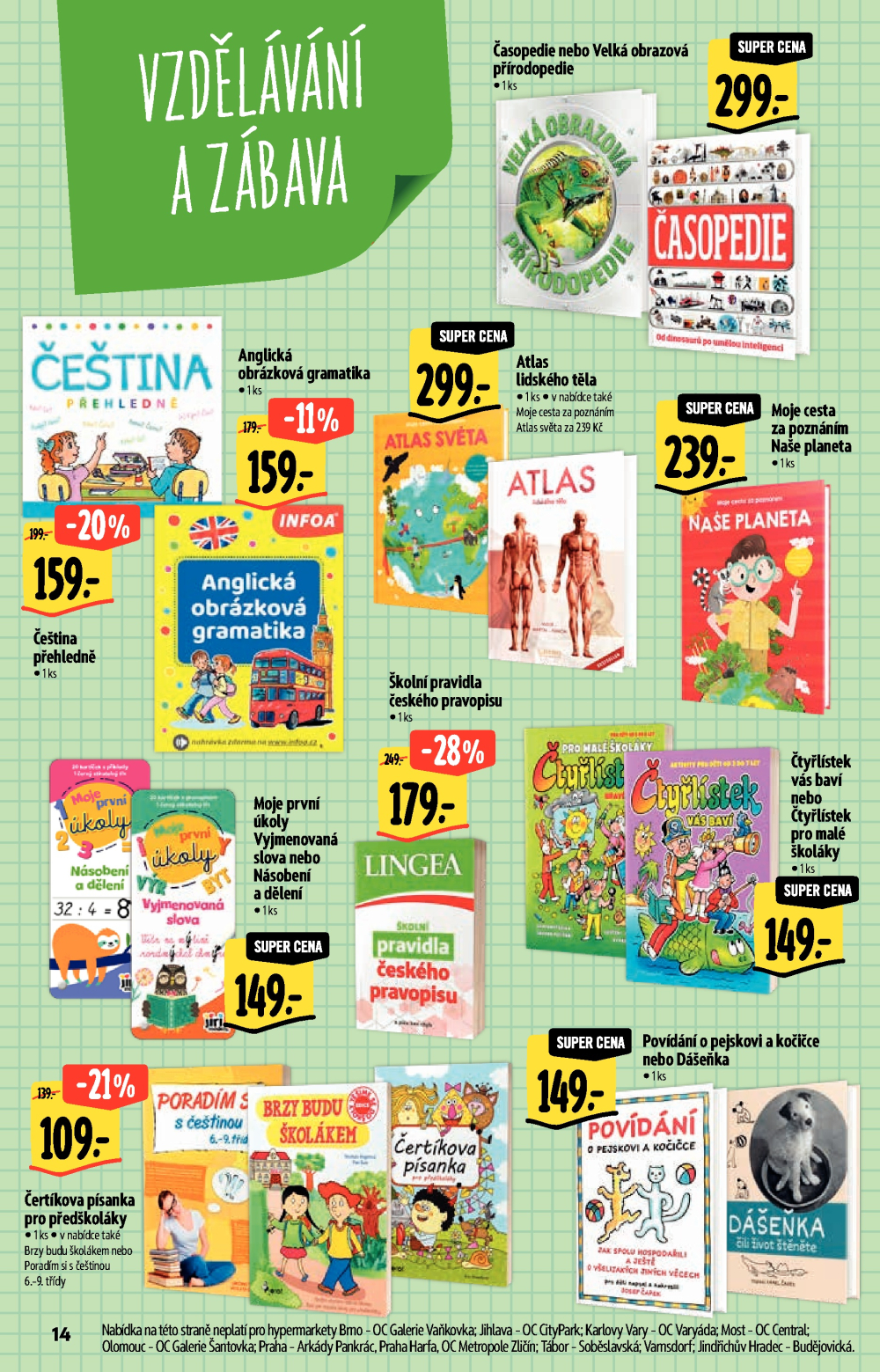 Leták Albert Hypermarket - Školní potřeby - strana 14
