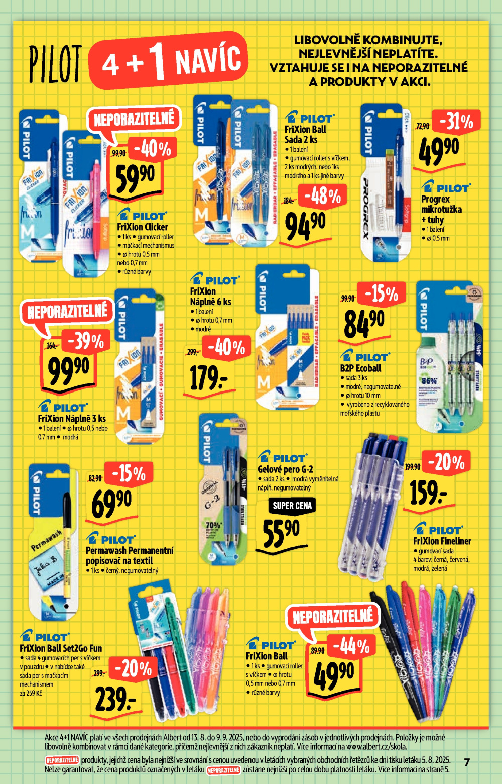 Leták Albert Hypermarket - Školní potřeby - strana 7