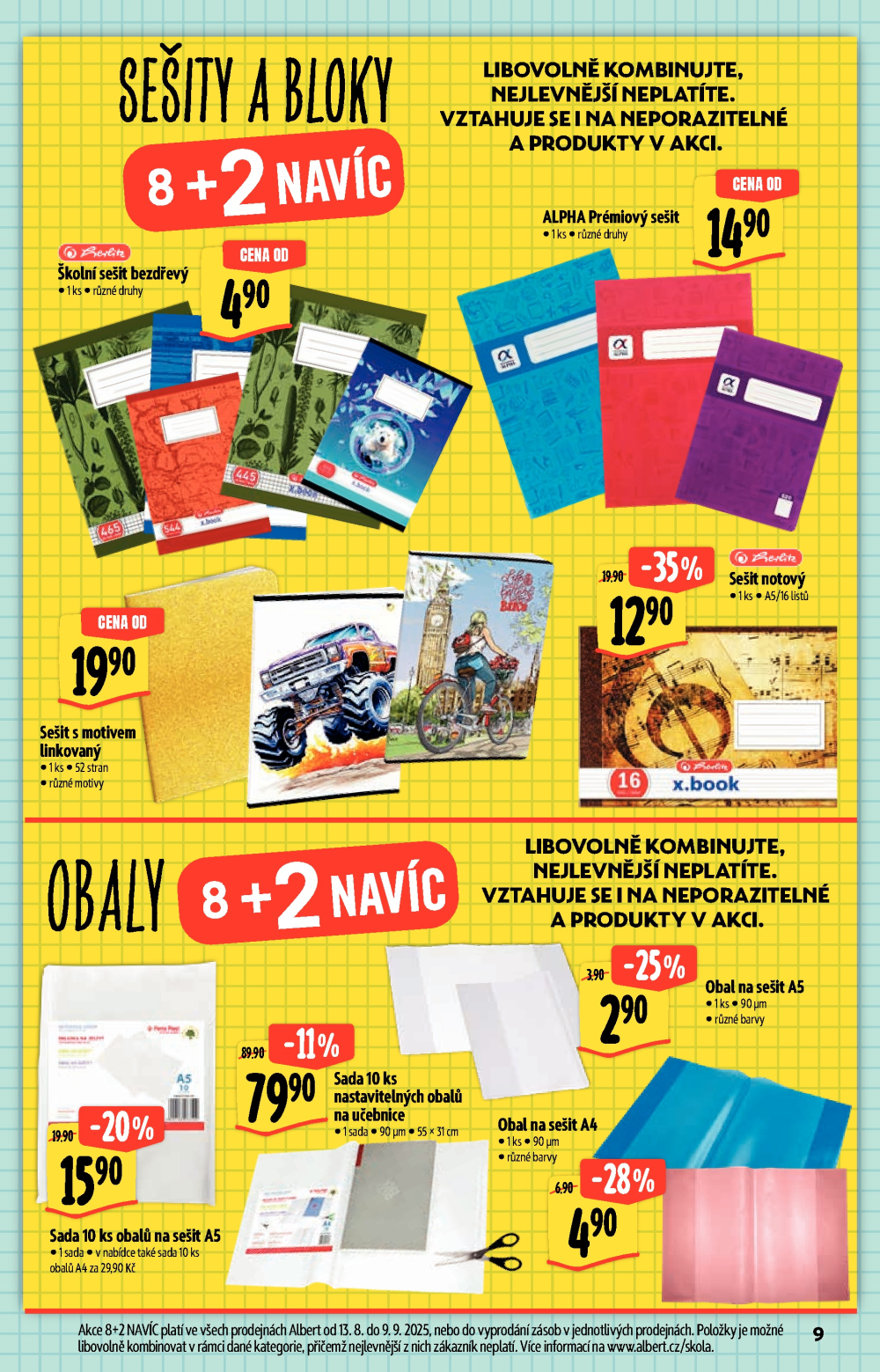 Leták Albert Hypermarket - Školní potřeby - strana 9