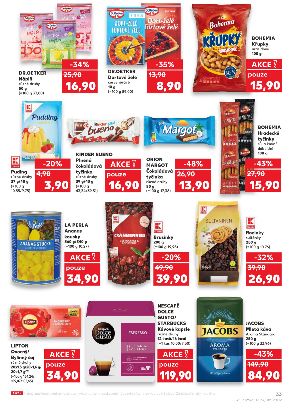 Leták Kaufland leták České Budějovice, Na Sádkách - strana 33