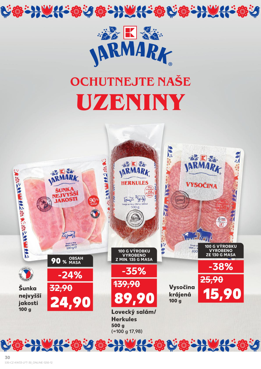 Leták Kaufland leták Olomouc, Hněvotínská - strana 30