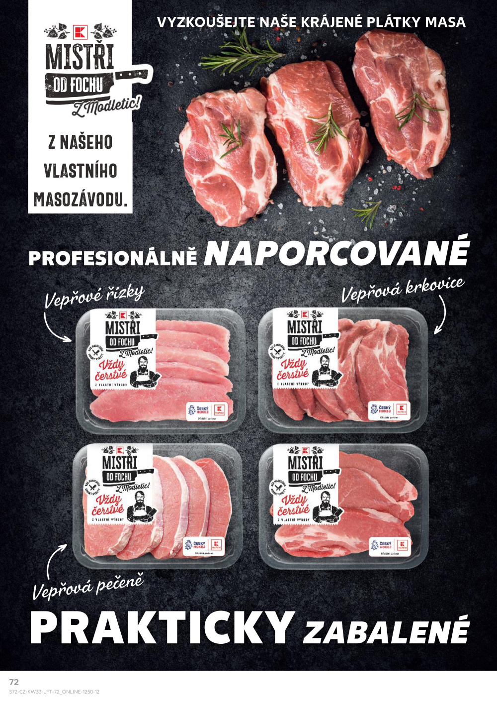 Leták Kaufland leták Olomouc, Hněvotínská - strana 72