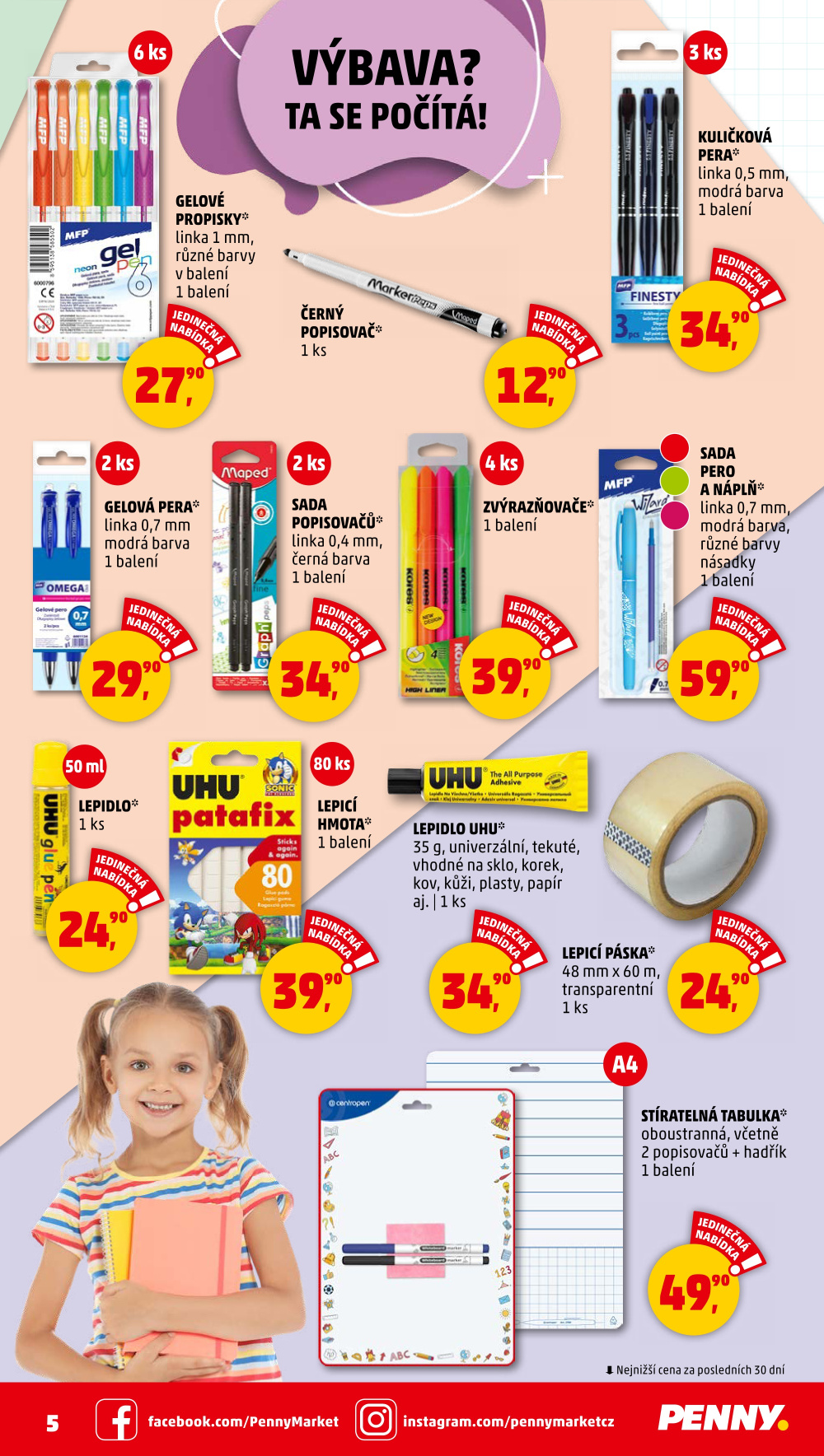 Leták Penny Market  leták - Školní potřeby - strana 5