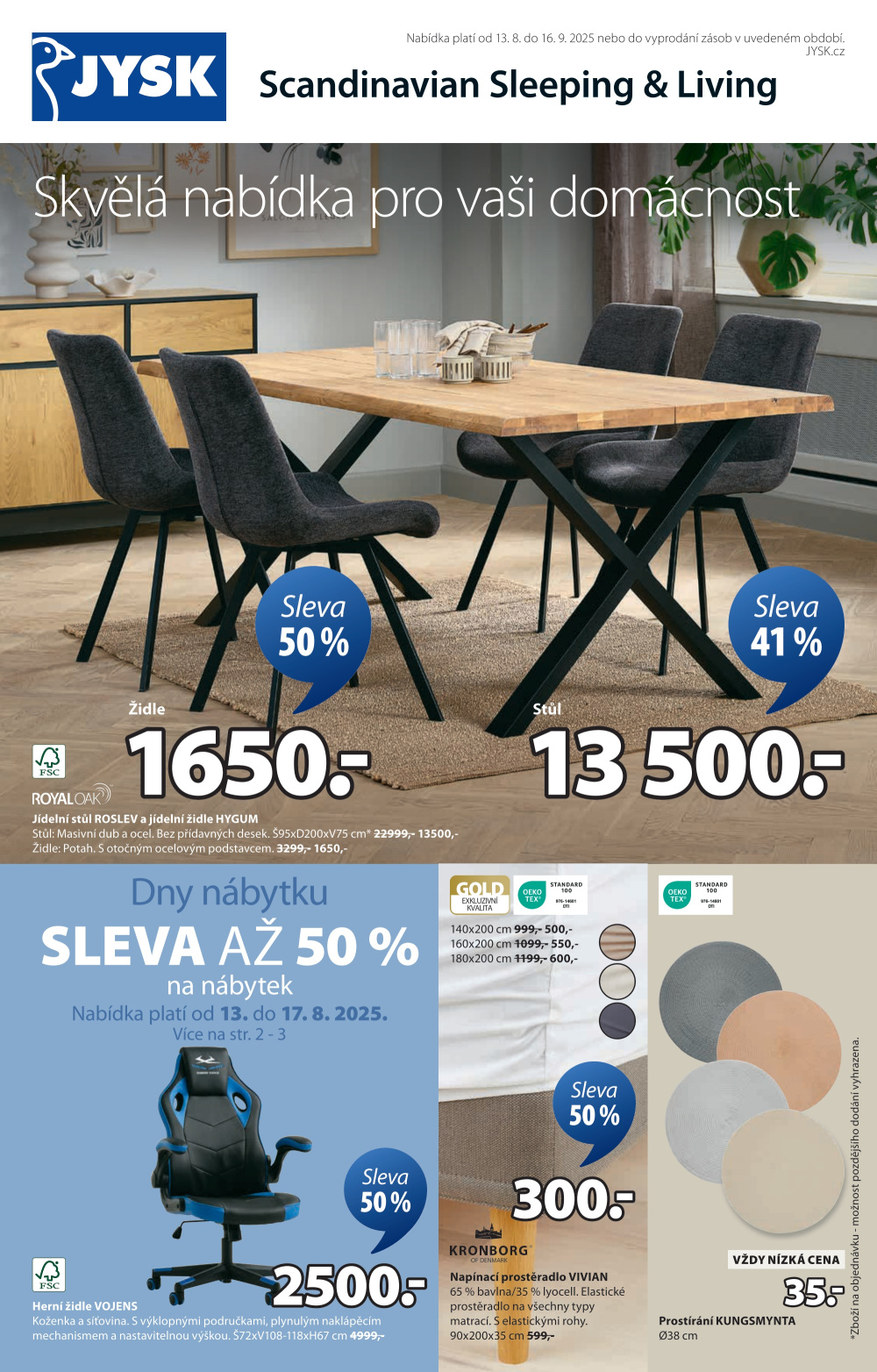 Leták Jysk leták - strana 1