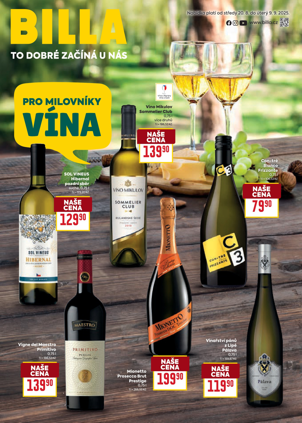 Leták BILLA leták - Pro milovníky vína - strana 1