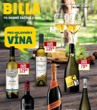 Akční leták BILLA  - Pro milovníky vína