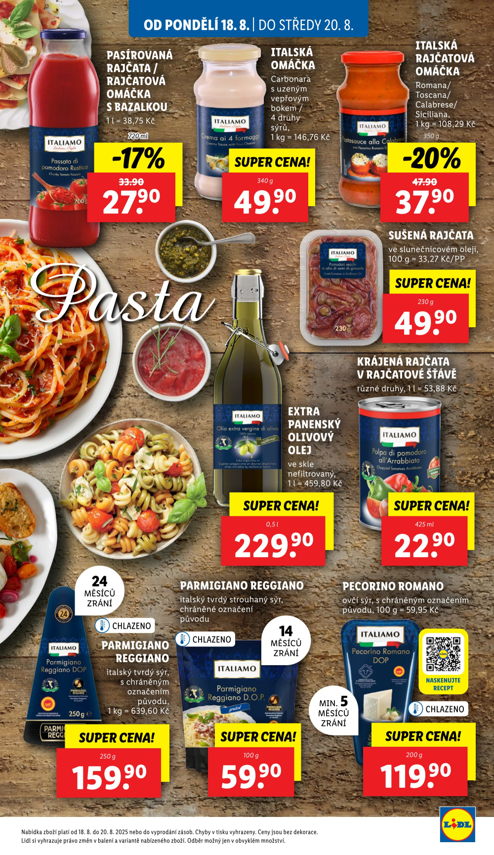 Leták Lidl leták od pondělí - Tak chutná Itálie - strana 19