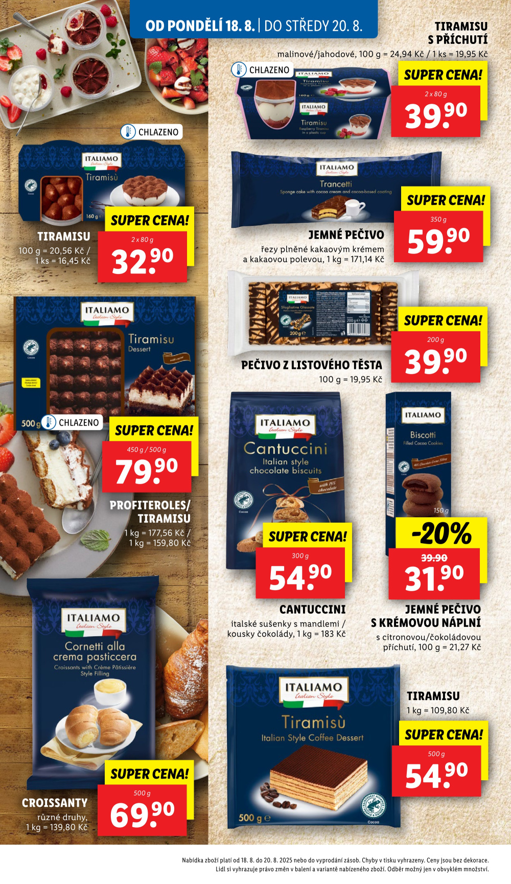 Leták Lidl leták od pondělí - Tak chutná Itálie - strana 20