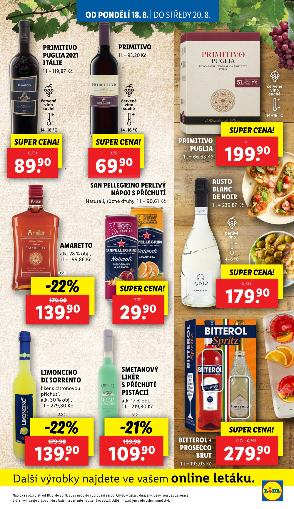 Leták Lidl leták od pondělí - Tak chutná Itálie - strana 21