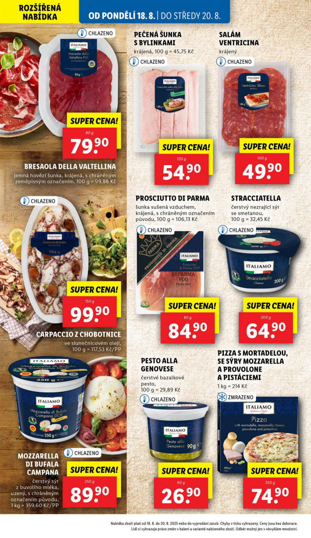 Leták Lidl leták od pondělí - Tak chutná Itálie - strana 22