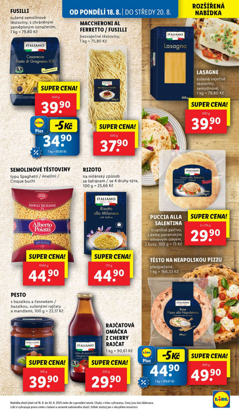 Leták Lidl leták od pondělí - Tak chutná Itálie - strana 23