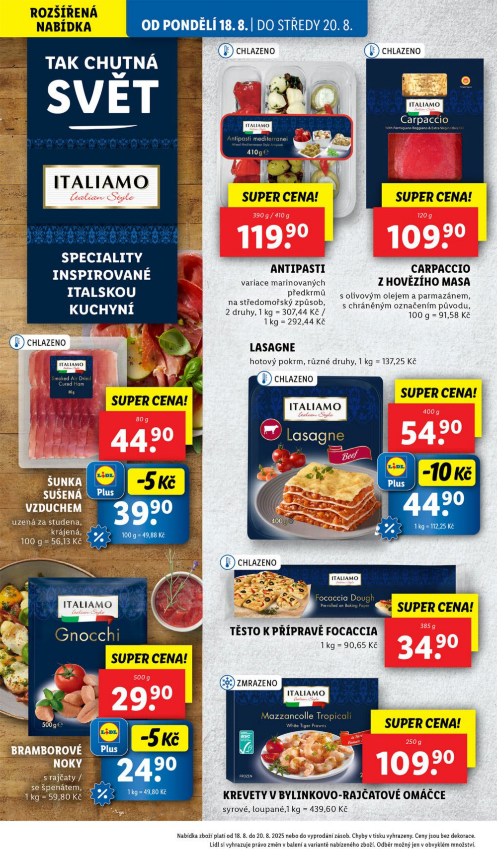 Leták Lidl leták od pondělí - Tak chutná Itálie - strana 26