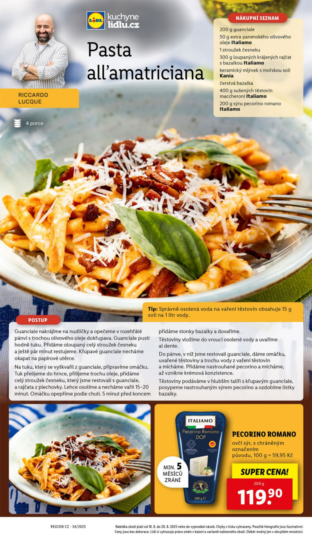 Leták Lidl leták od pondělí - Tak chutná Itálie - strana 51