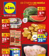 Akční leták Lidl  od čtvrtka