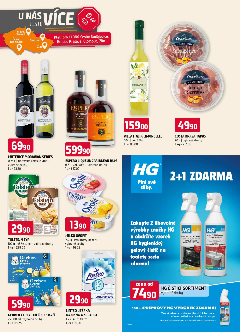 Leták Terno leták - České Budějovice, Olomouc, Hradec Králové, Třeboň, Trhové Sviny, Bechyně, Týn nad Vltavou - strana 18