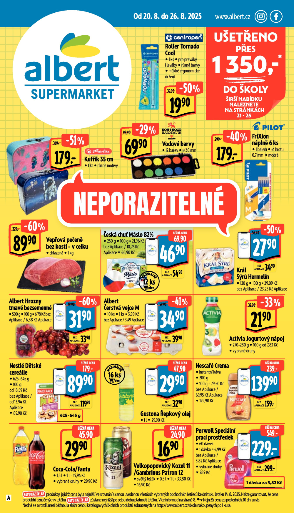 Leták Albert Supermarket leták - strana 1