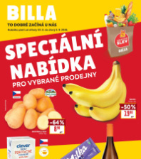 Akční leták BILLA  - Speciální nabídka pro vybrané prodejny