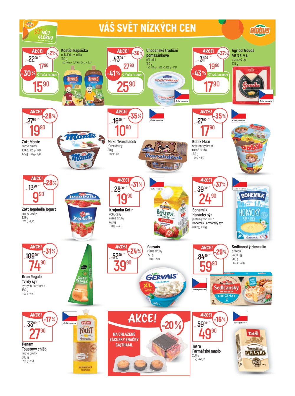 Leták Globus leták Praha - Černý Most - strana 20