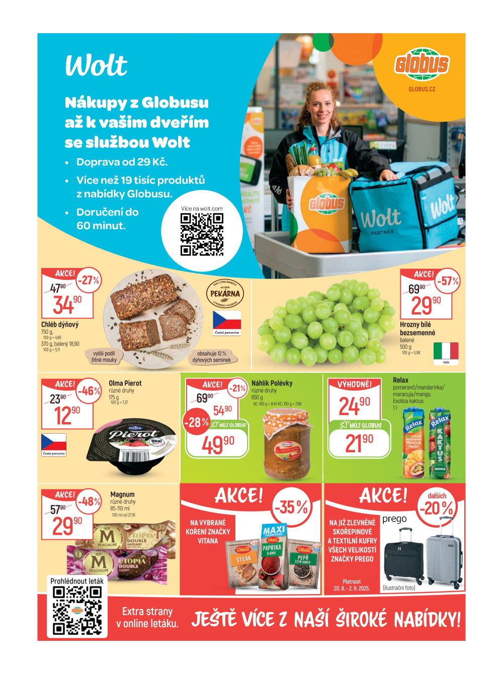 Leták Globus leták Praha - Černý Most - strana 2