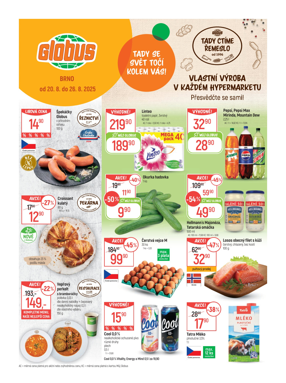 Leták Globus leták Brno - strana 1