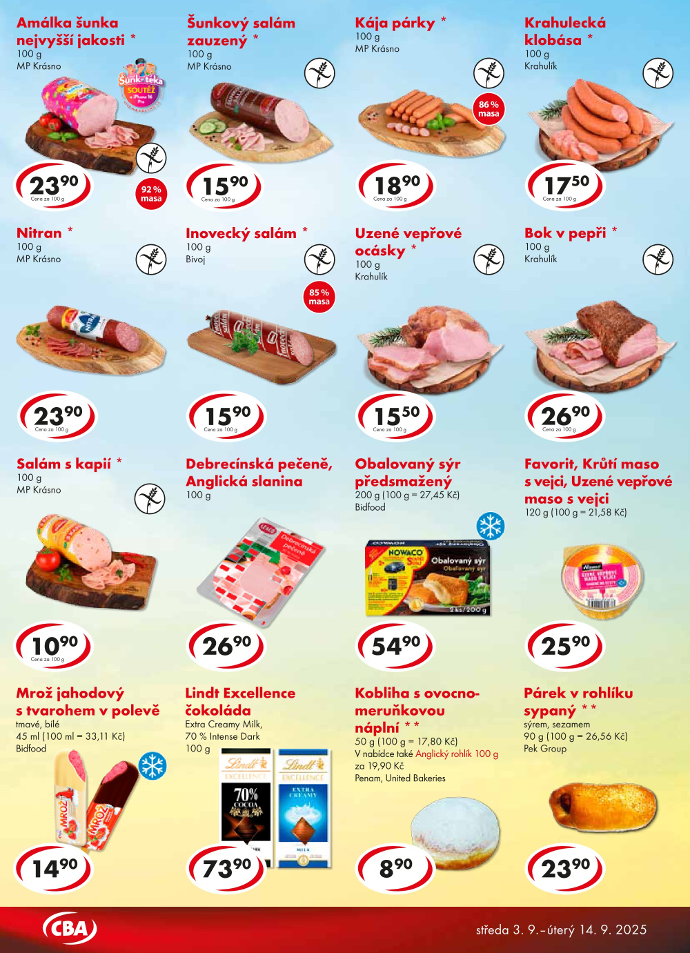 Leták CBA Potraviny leták - strana 3