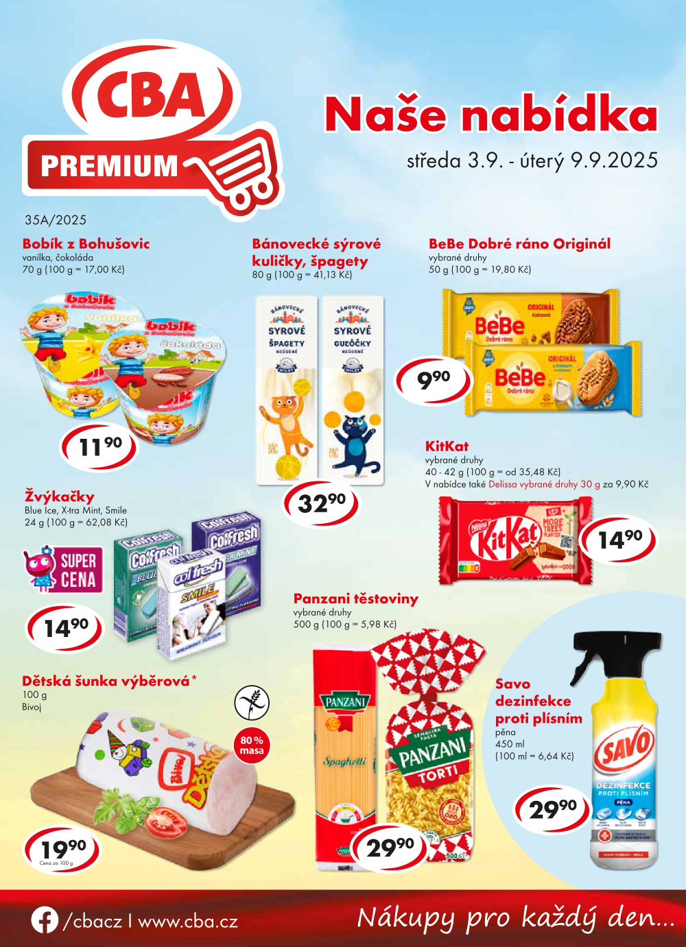 Leták CBA Premium leták - strana 1