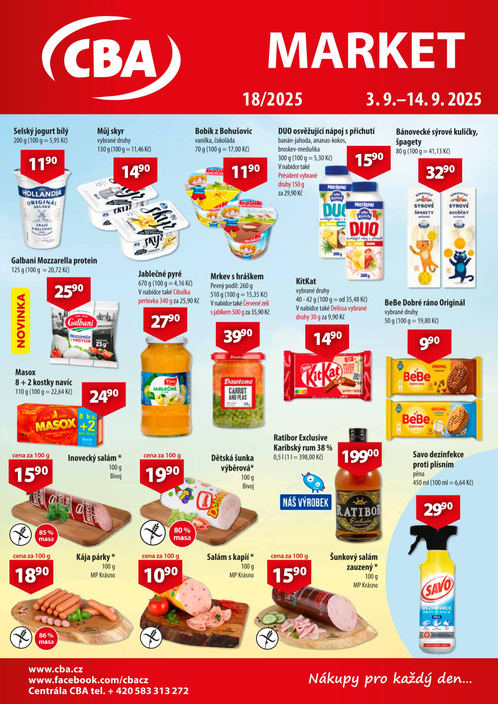 Leták CBA Market leták - strana 1