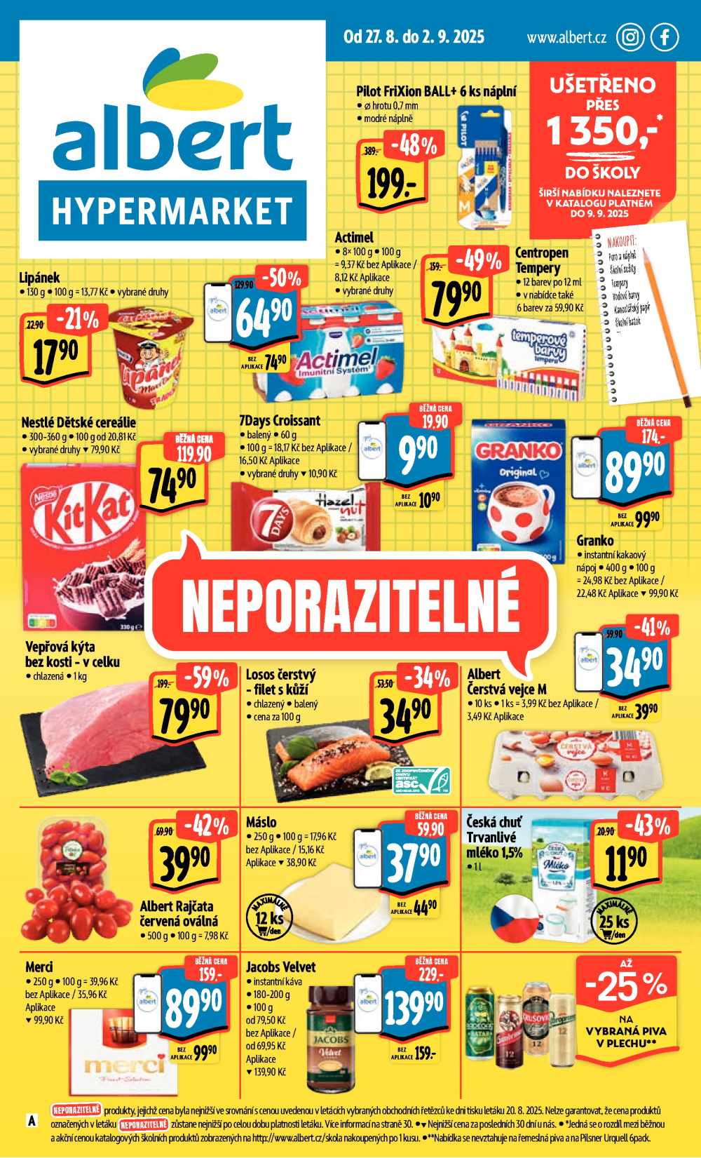 Leták Albert Hypermarket leták - strana 1