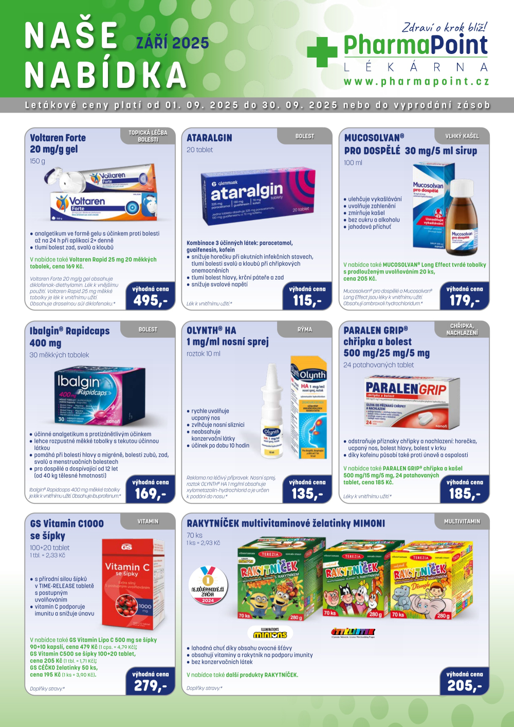 Leták PharmaPoint leták B - strana 1