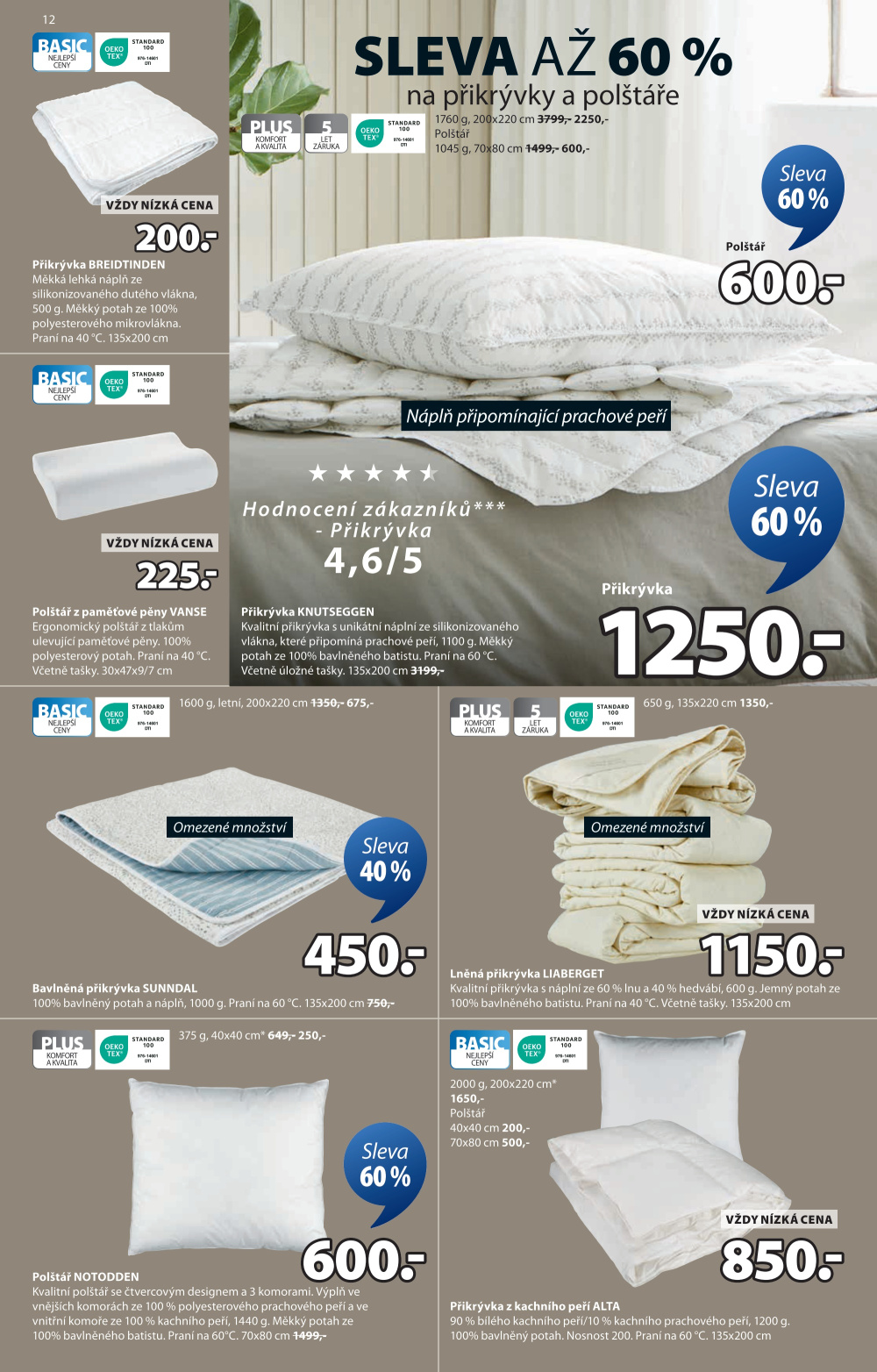 Leták Jysk leták - Skvělá nabídka pro domácnost - strana 13