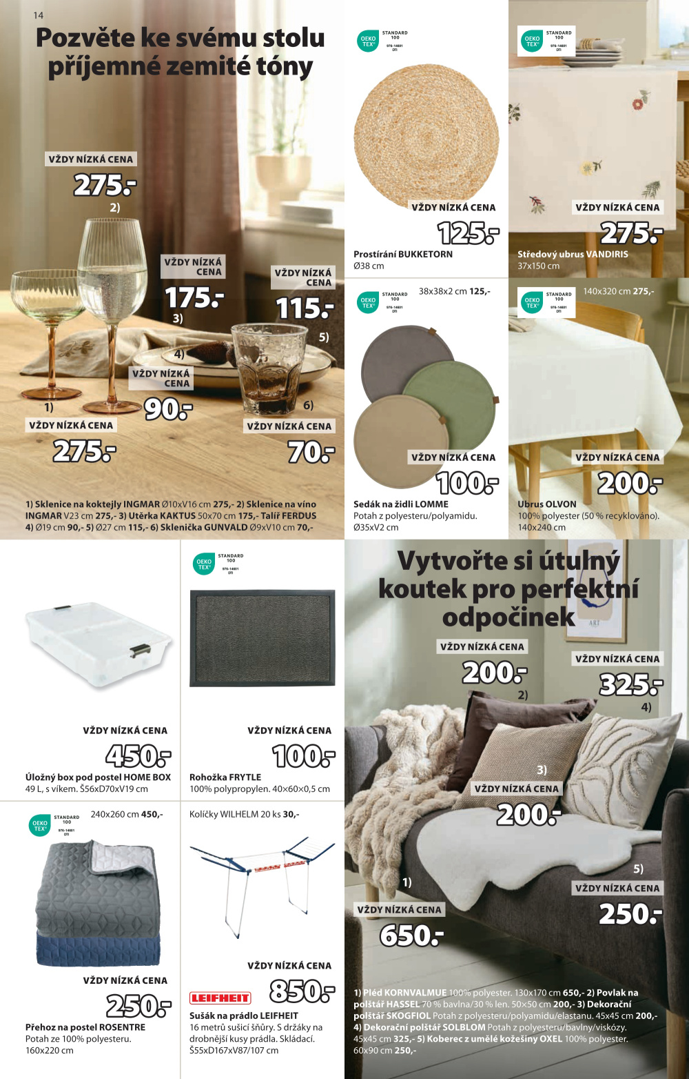 Leták Jysk leták - Skvělá nabídka pro domácnost - strana 15