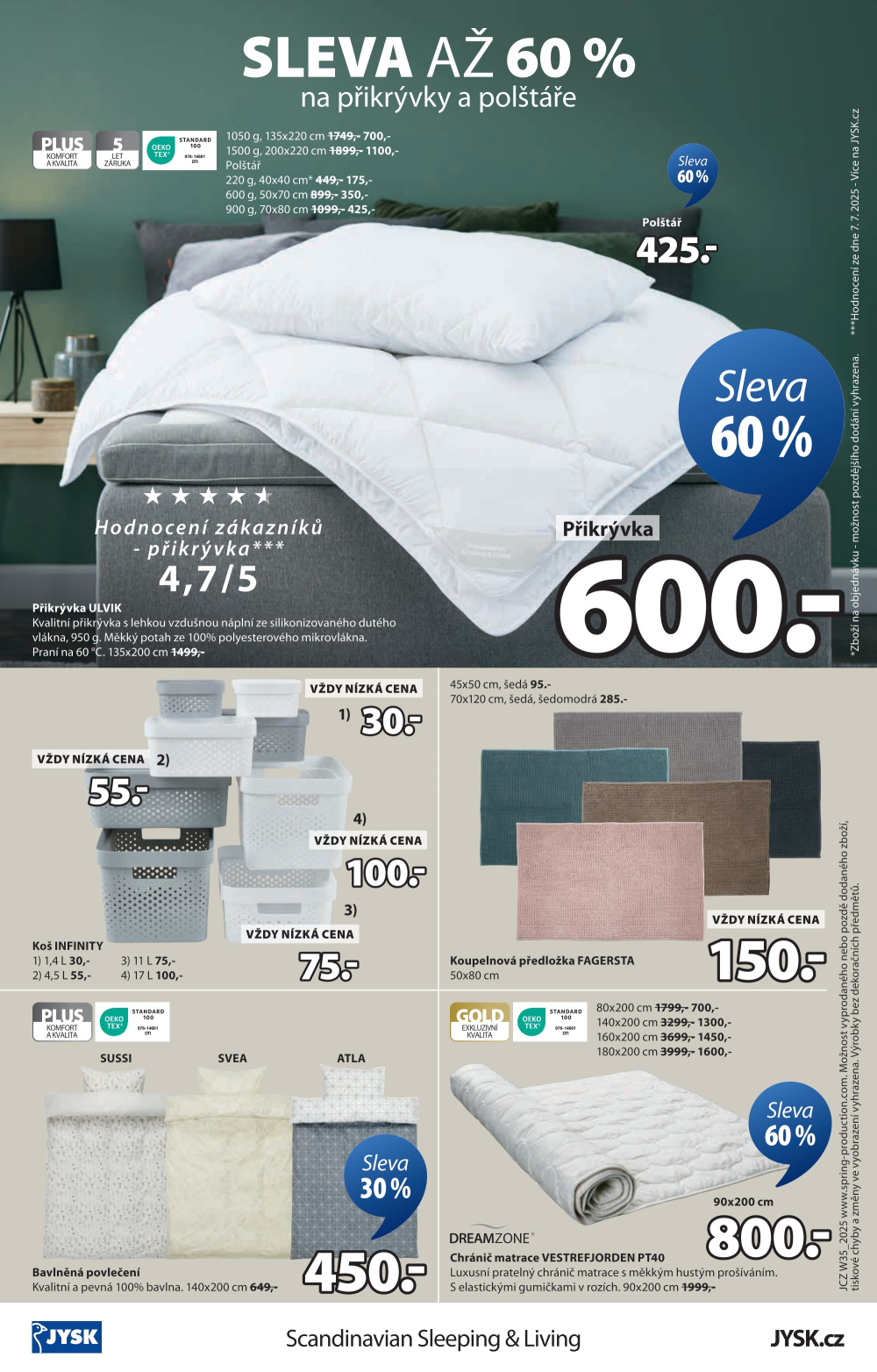 Leták Jysk leták - Skvělá nabídka pro domácnost - strana 17