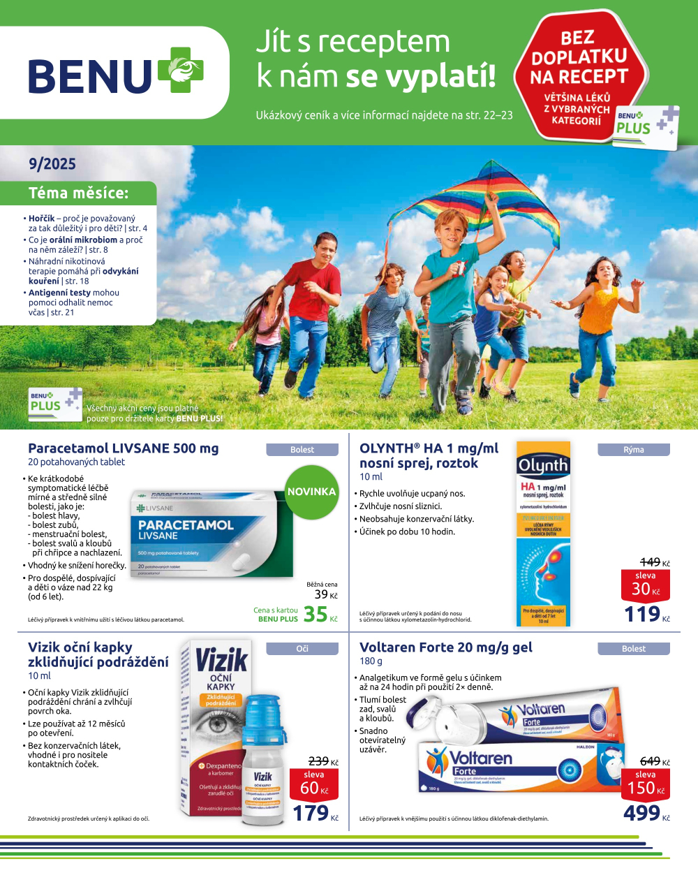 Leták BENU Lékárna leták - strana 1