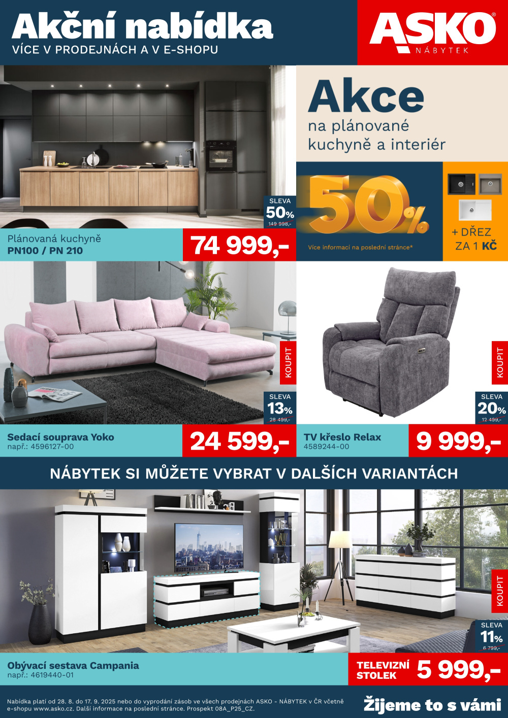 Leták ASKO nábytek leták - Akční nabídka - strana 1
