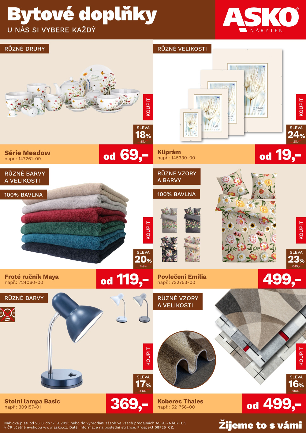 Leták ASKO nábytek leták - Bytové doplňky - strana 1