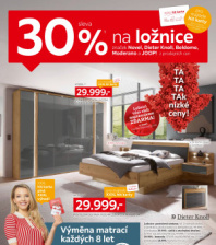 Akční leták XXXLutz  - 30 % na vybrané ložnice