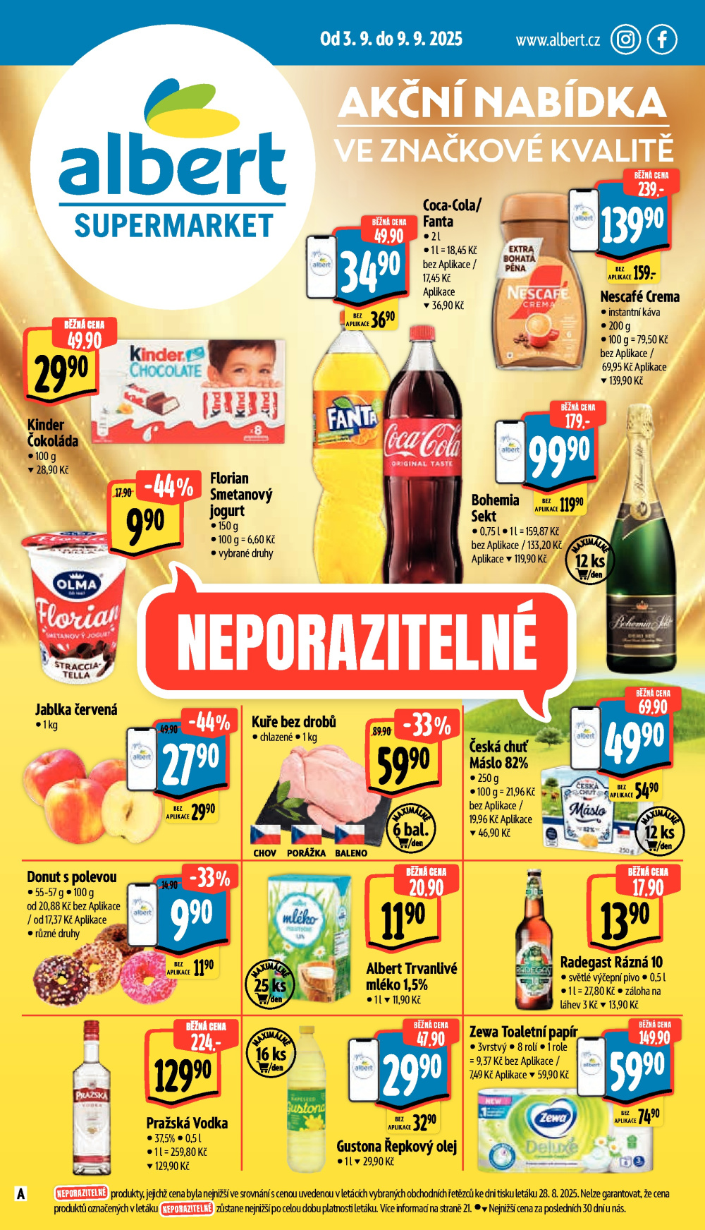 Leták Albert Supermarket leták - strana 1
