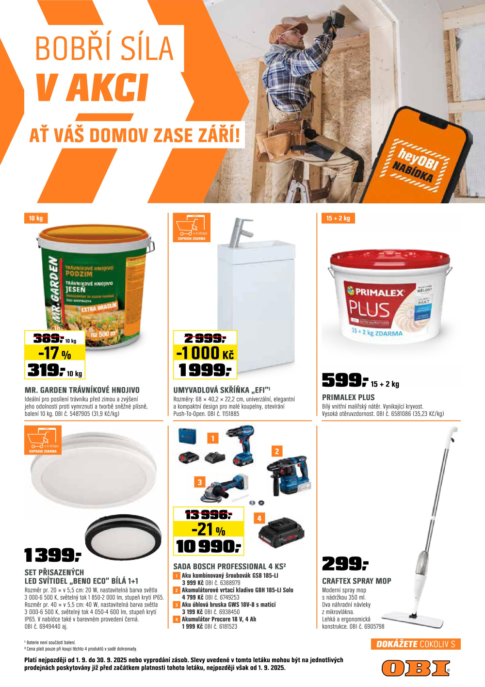 Leták OBI leták - strana 1