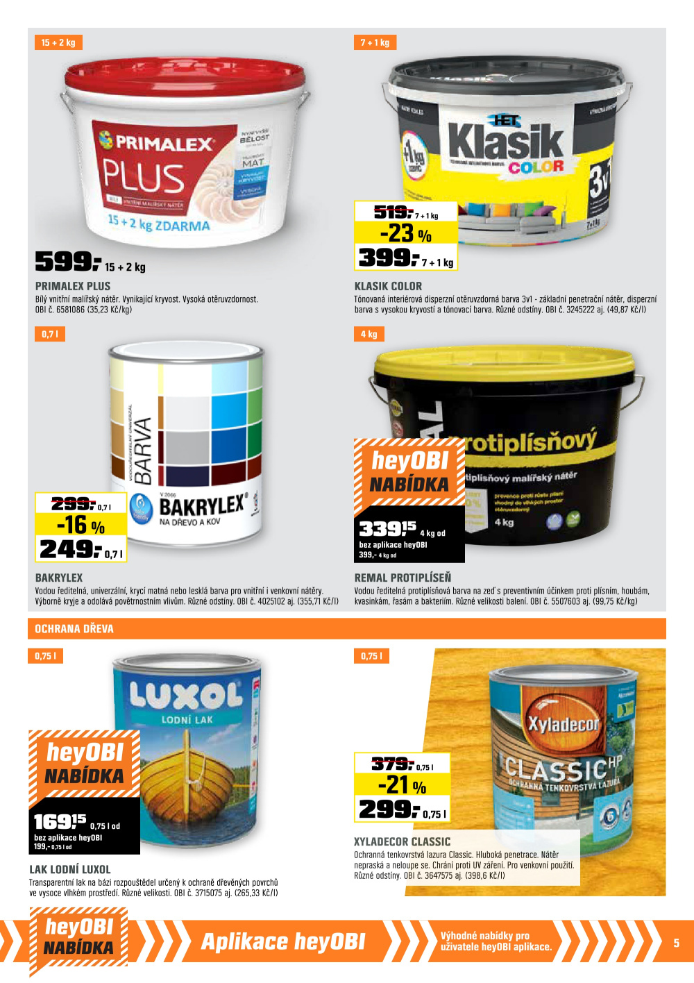 Leták OBI leták - strana 5