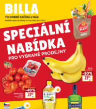 Akční leták BILLA  - Speciální nabídka pro vybrané prodejny