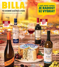 Akční leták BILLA  - Podzimní nápoje
