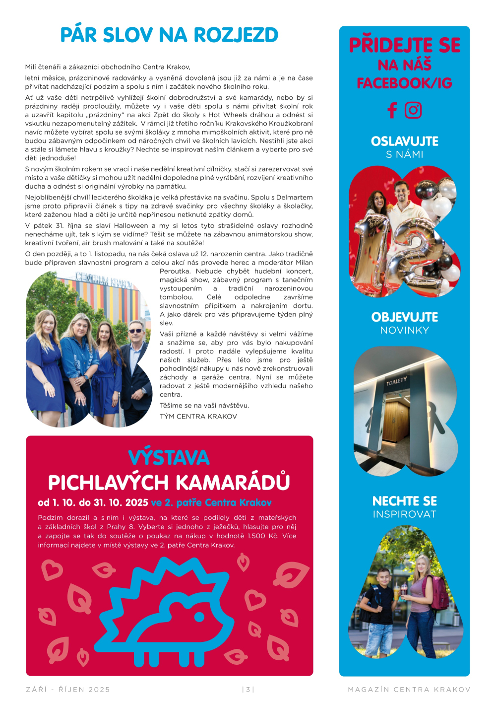 Leták Centrum Krakov magazín - strana 3