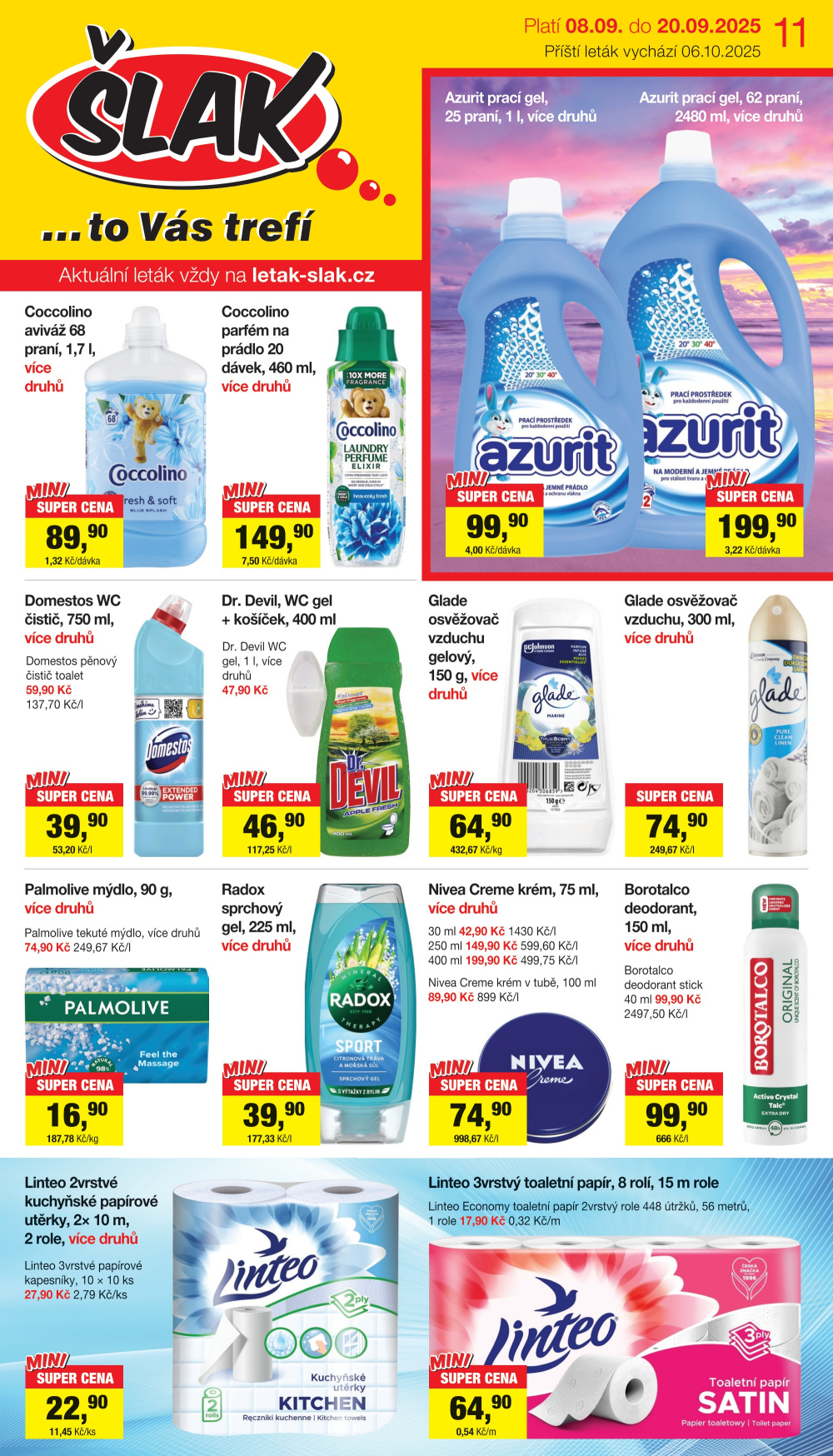 Leták Šlak drogerie leták - strana 1