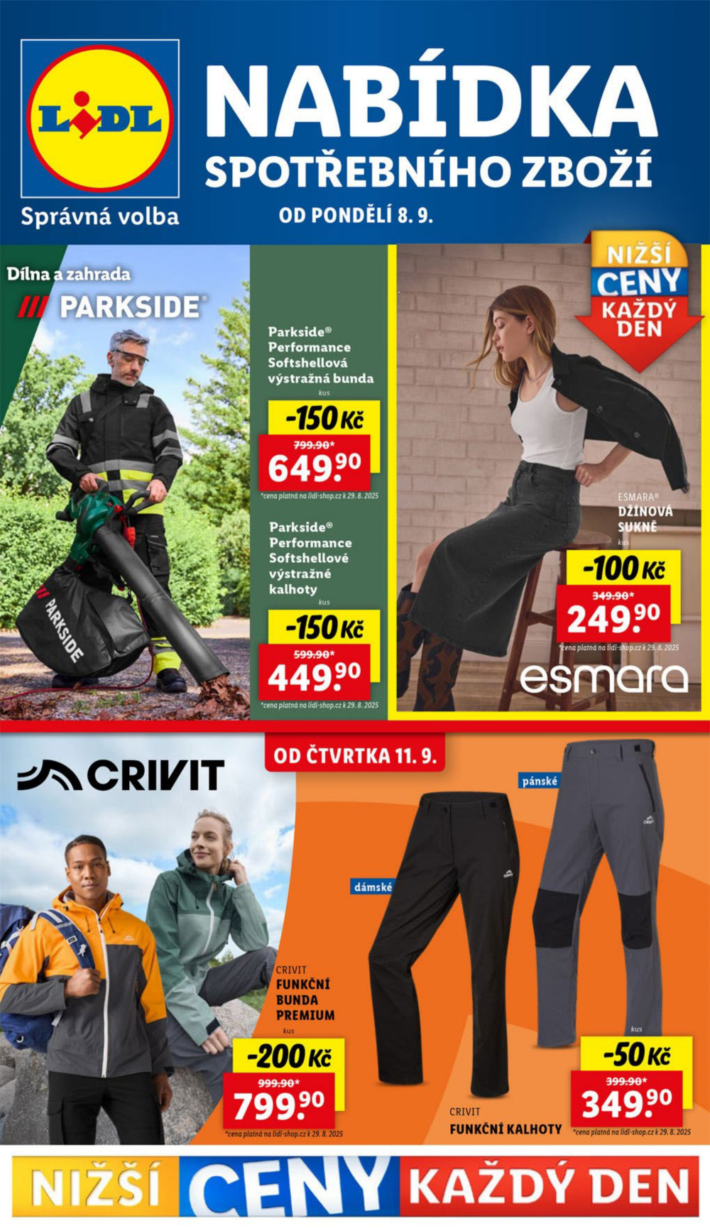 Leták Lidl leták - Nabídka spotřebního zboží - strana 1